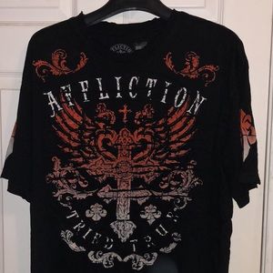 Men affliction shirt 3x